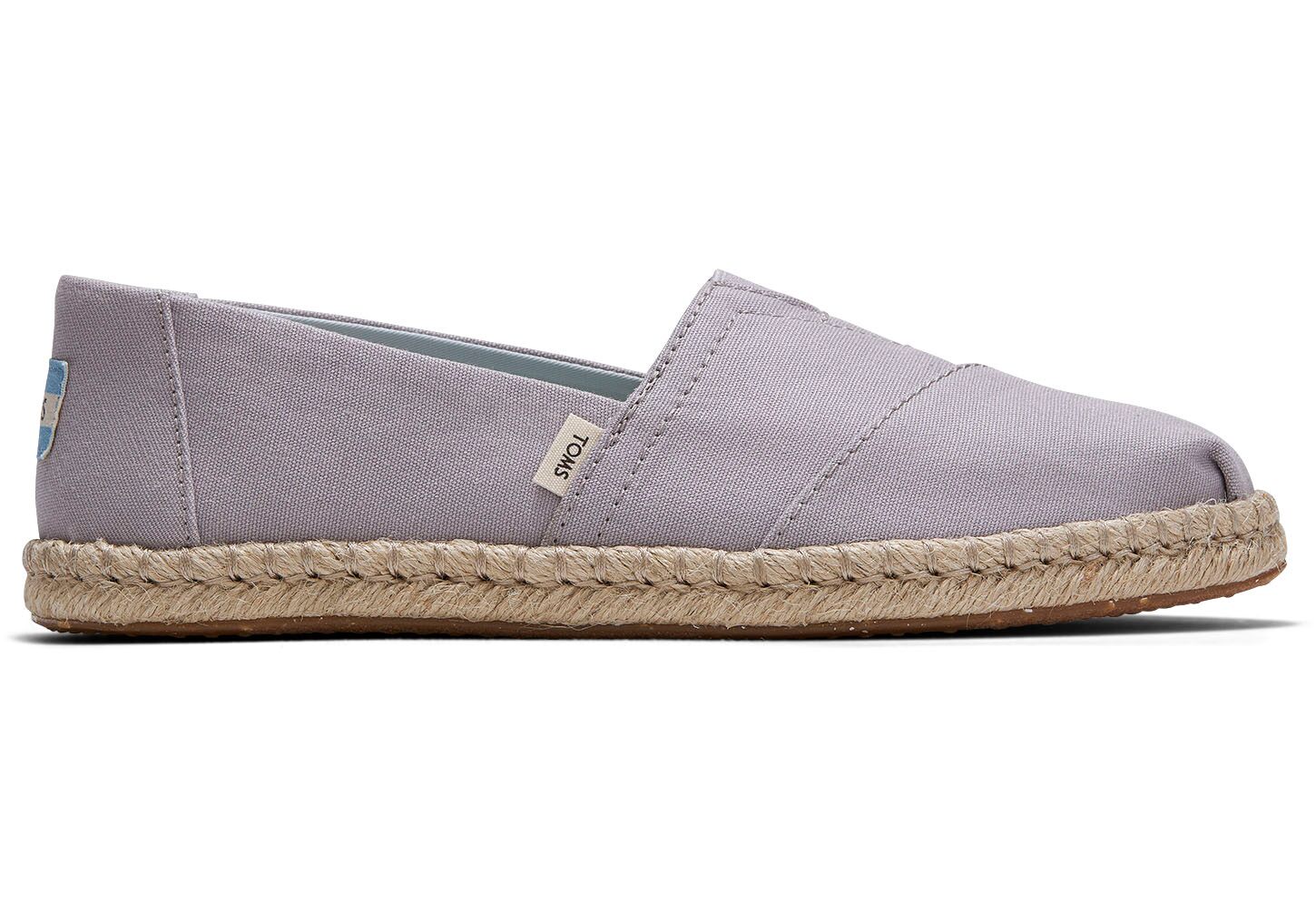 Toms Plant Dye Canvas - Womens Alpargata Espadrilles - Grey - NZ - 436210WEA